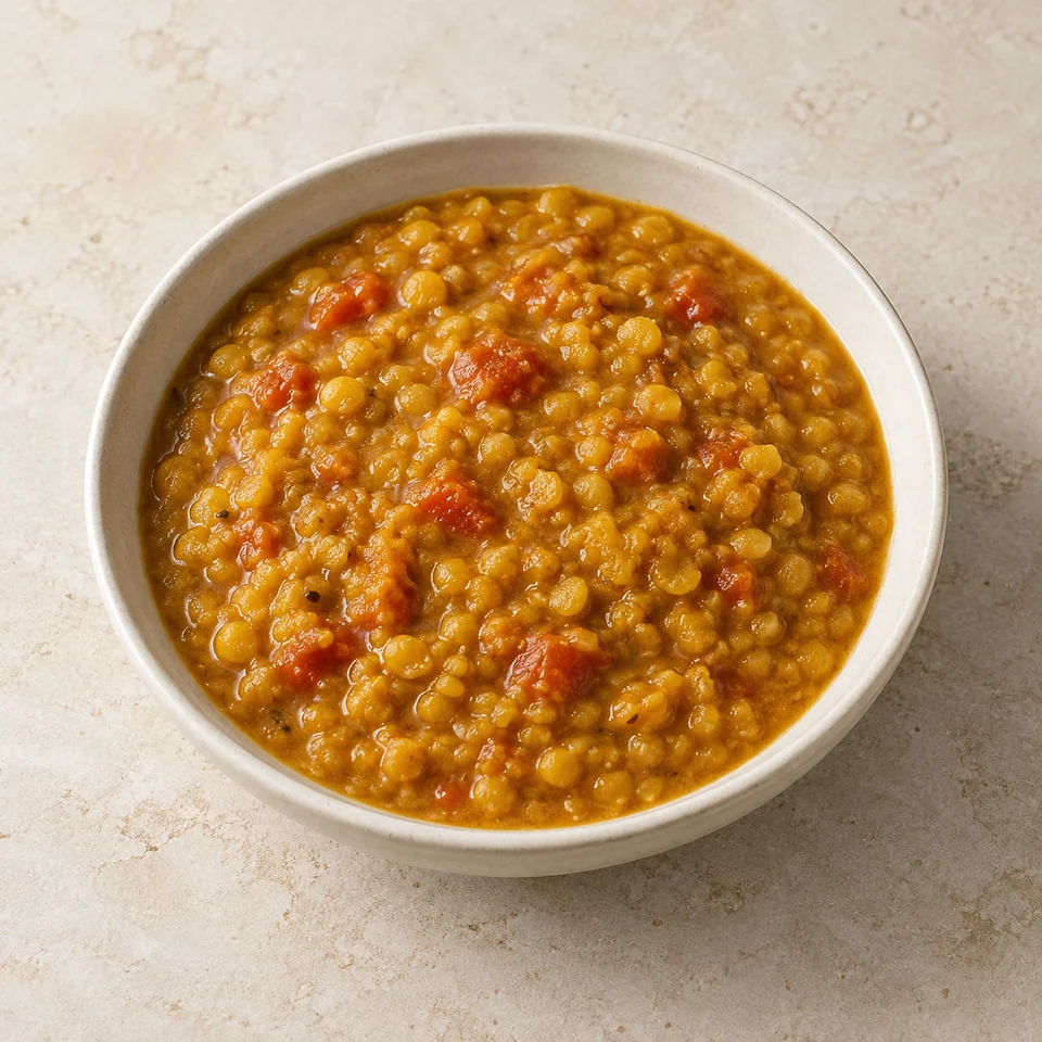 Curry, commercial, lentils (dhal) — ai-generated illustration