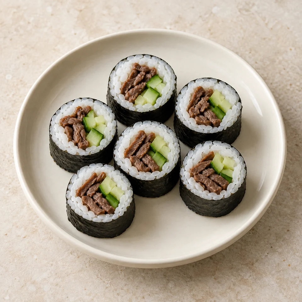 Sushi, beef — ai-generated illustration