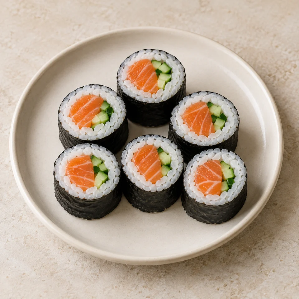 Sushi, salmon — ai-generated illustration