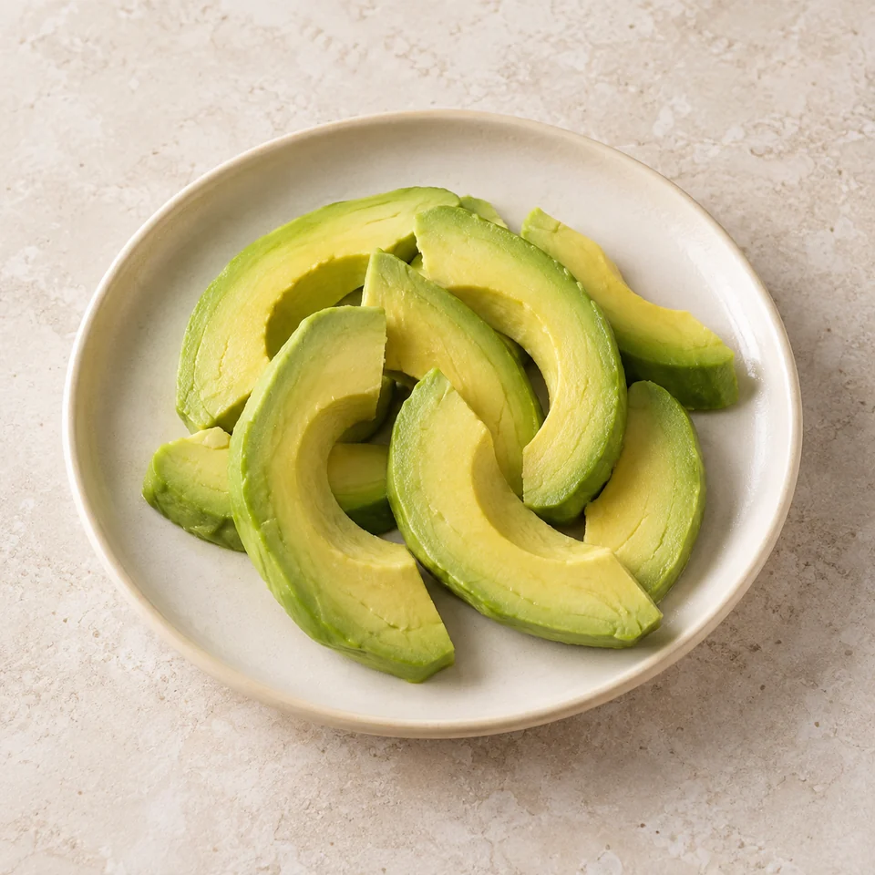 Avocado, Hass, flesh only — ai-generated illustration