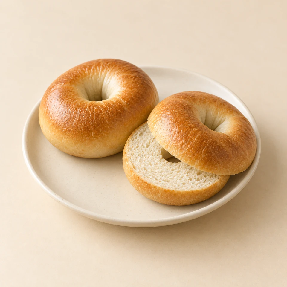 Bagels, plain — ai-generated illustration