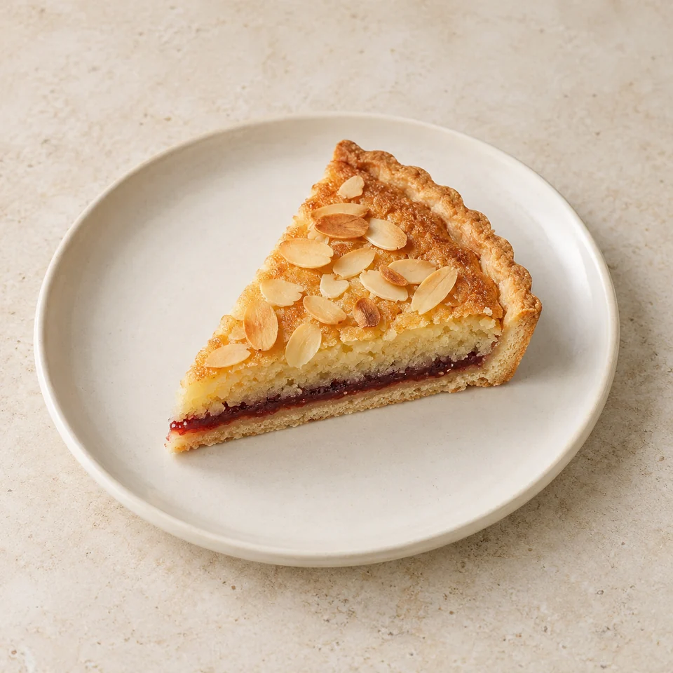 Tart, bakewell, homemade — ai-generated illustration