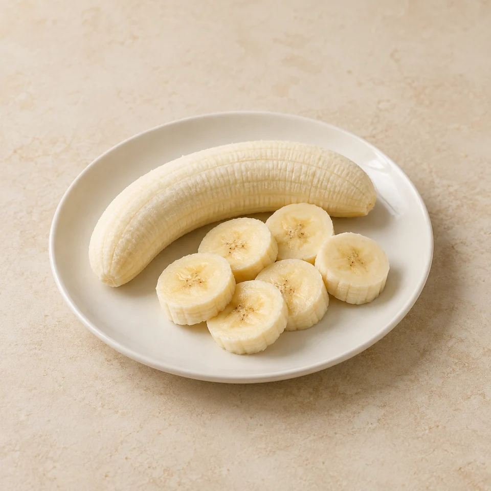 Bananas, flesh only — ai-generated illustration