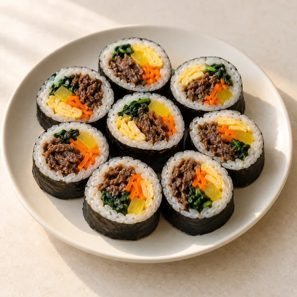 Beef gimbap — ai-generated illustration