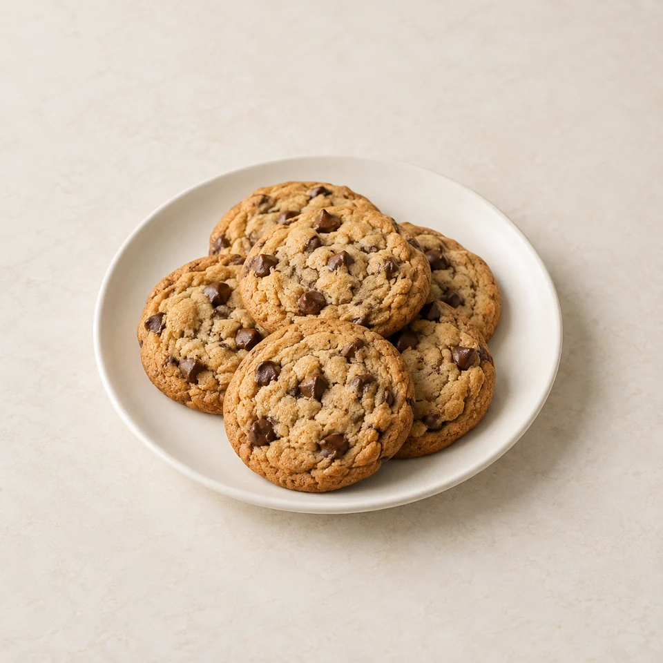 Biscuits, cookies, chocolate chip, American style — ai-generated illustration