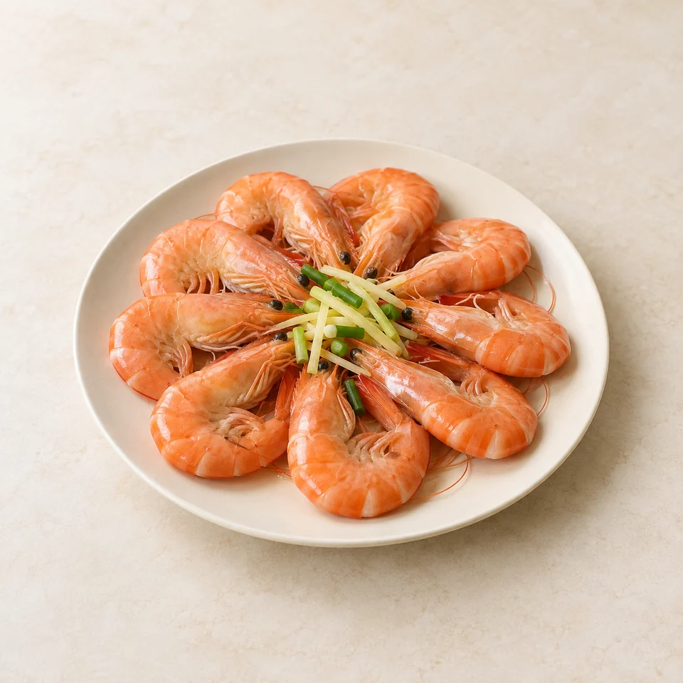 Blanched Shrimp — ai-generated illustration