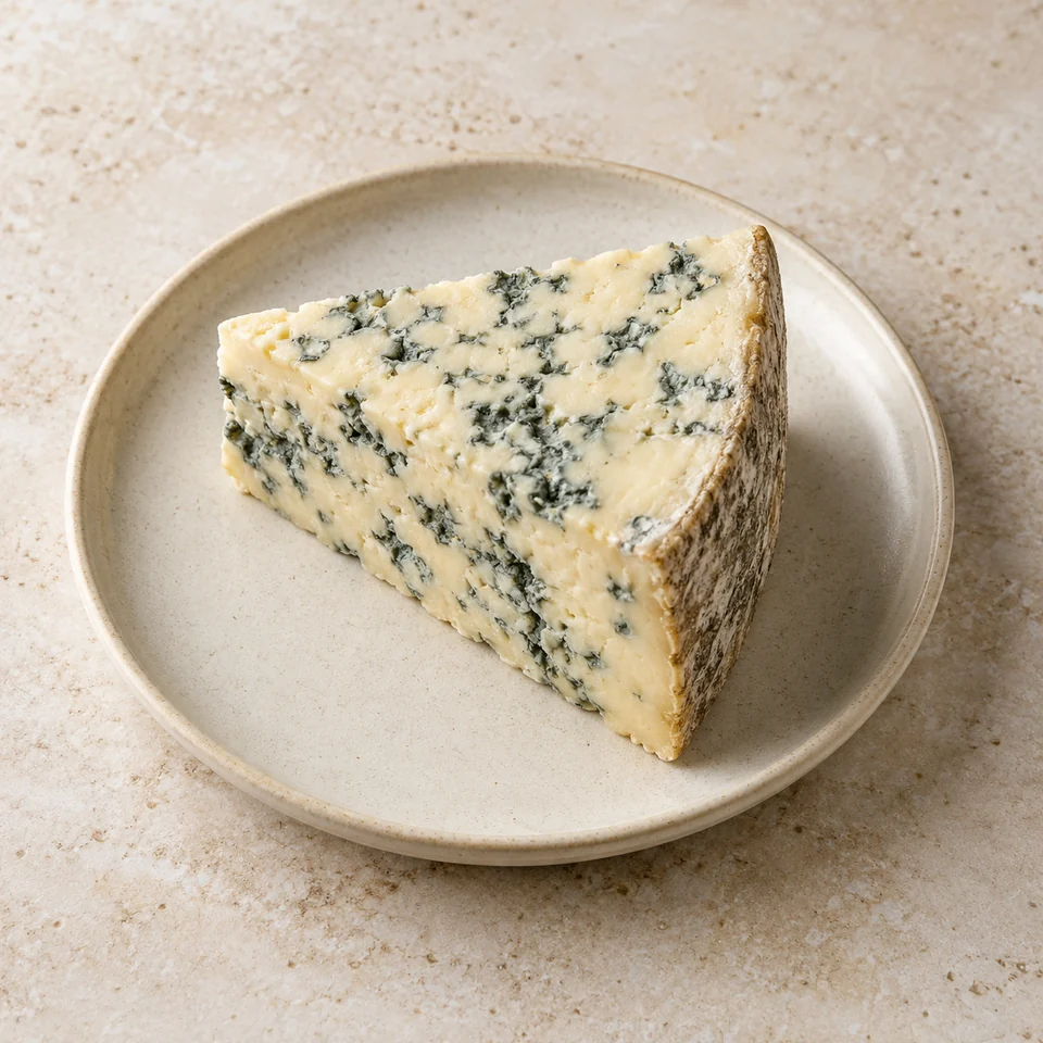 Cheese, Stilton, blue — ai-generated illustration