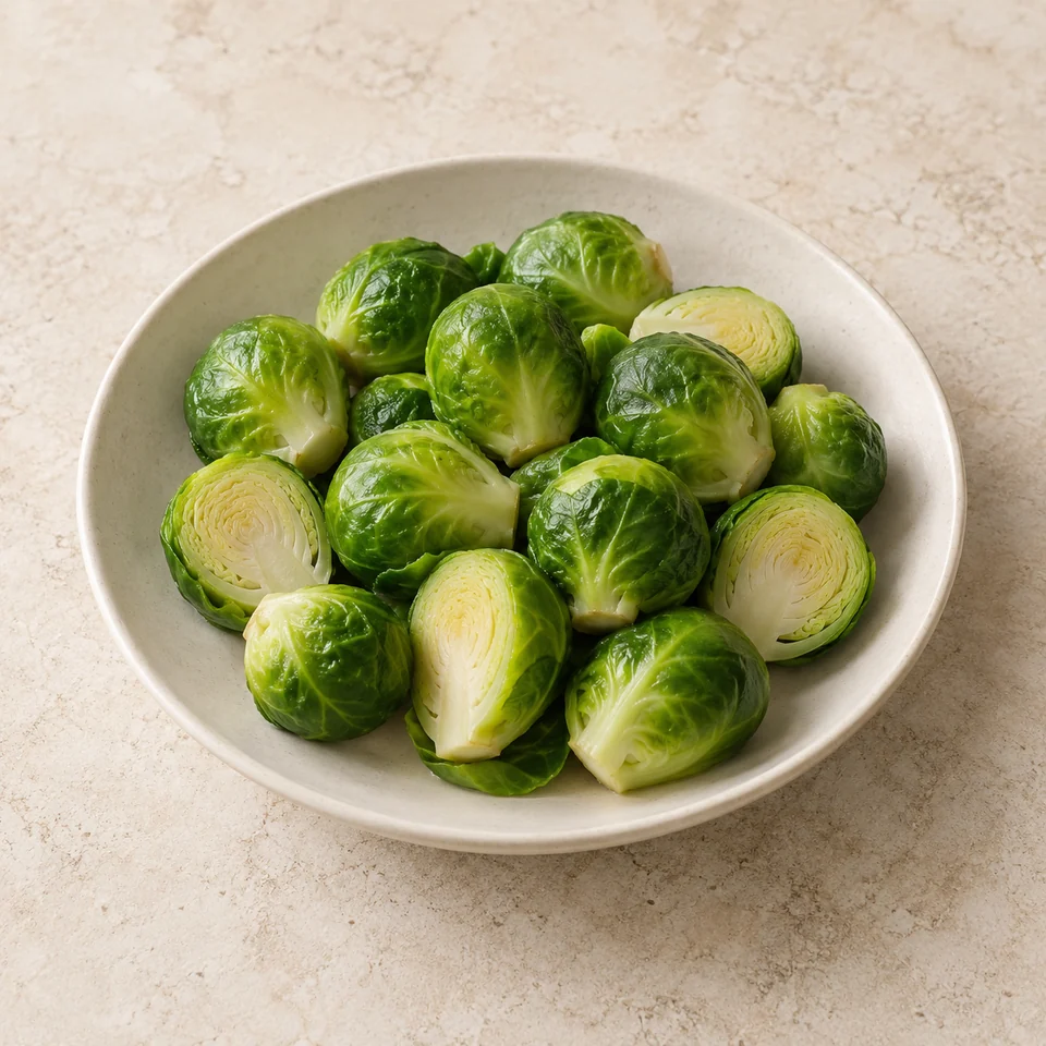 Brussels sprouts, boiled in unsalted water — ai-generated illustration