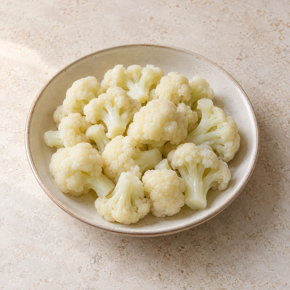 Cauliflower, boiled in unsalted water — ai-generated illustration