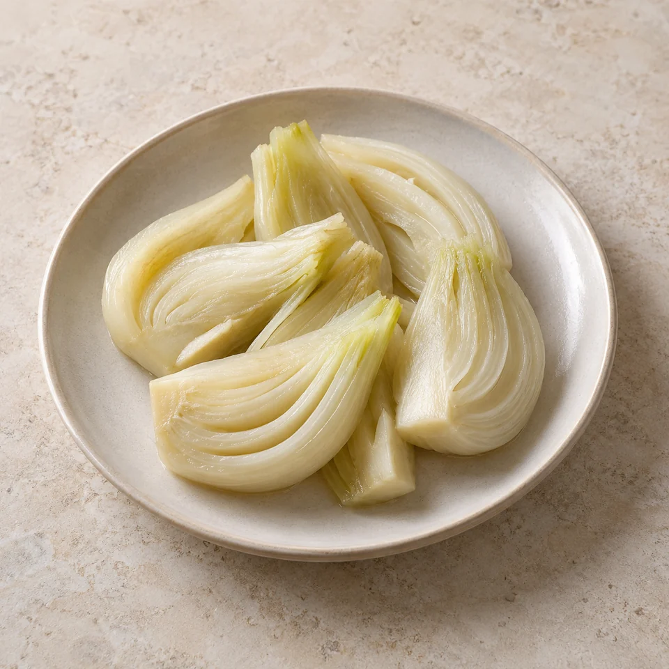 Fennel, Florence, boiled in unsalted water — ai-generated illustration