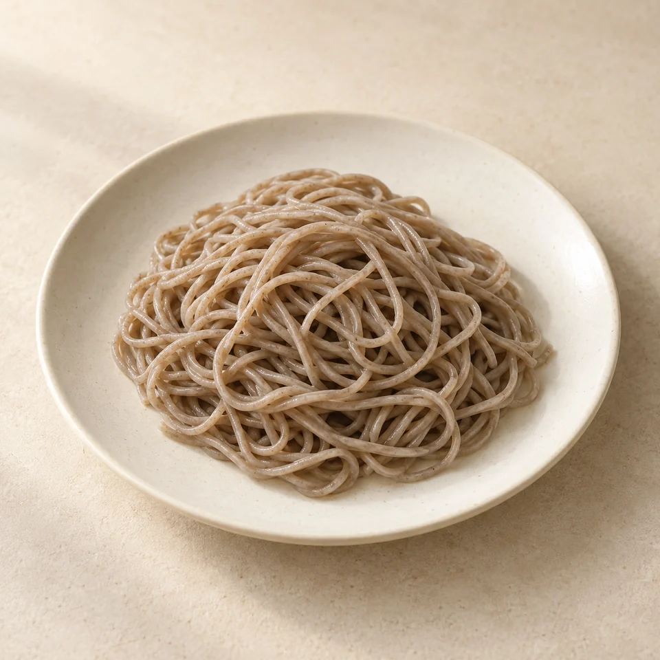 Soba noodles, boiled — ai-generated illustration