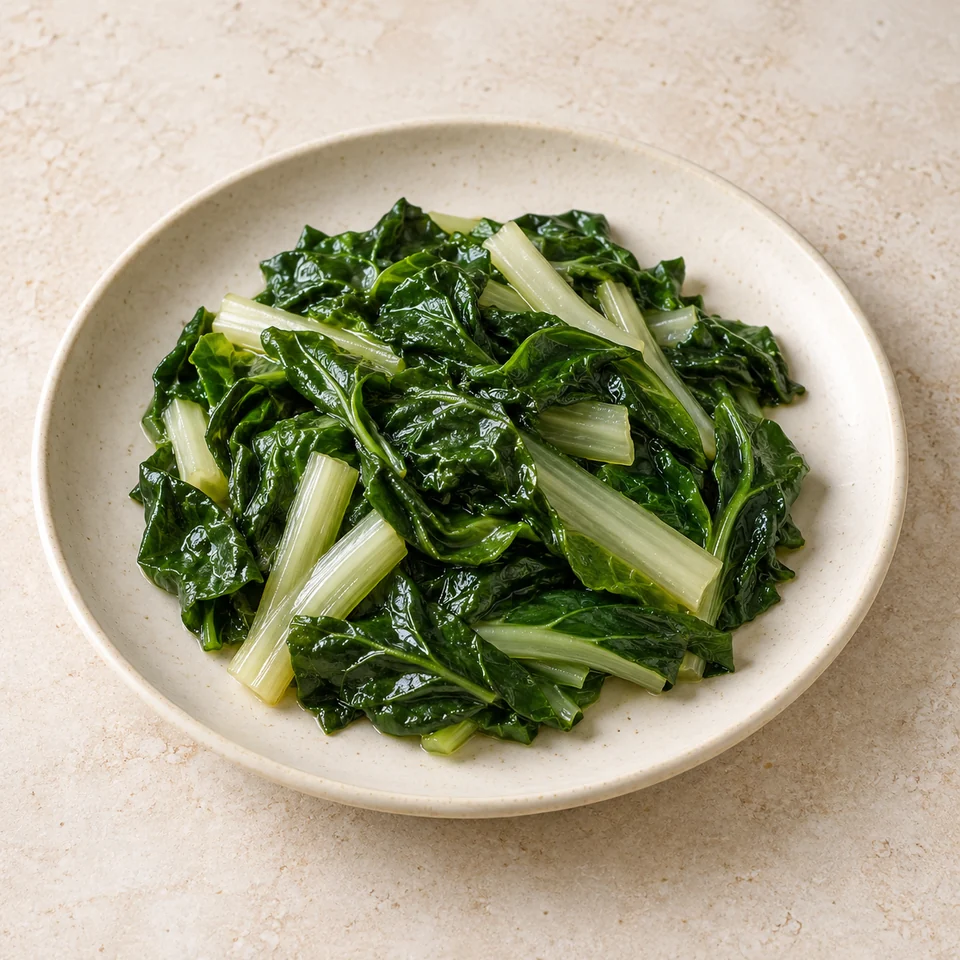 Chard, Swiss, boiled in unsalted water — ai-generated illustration