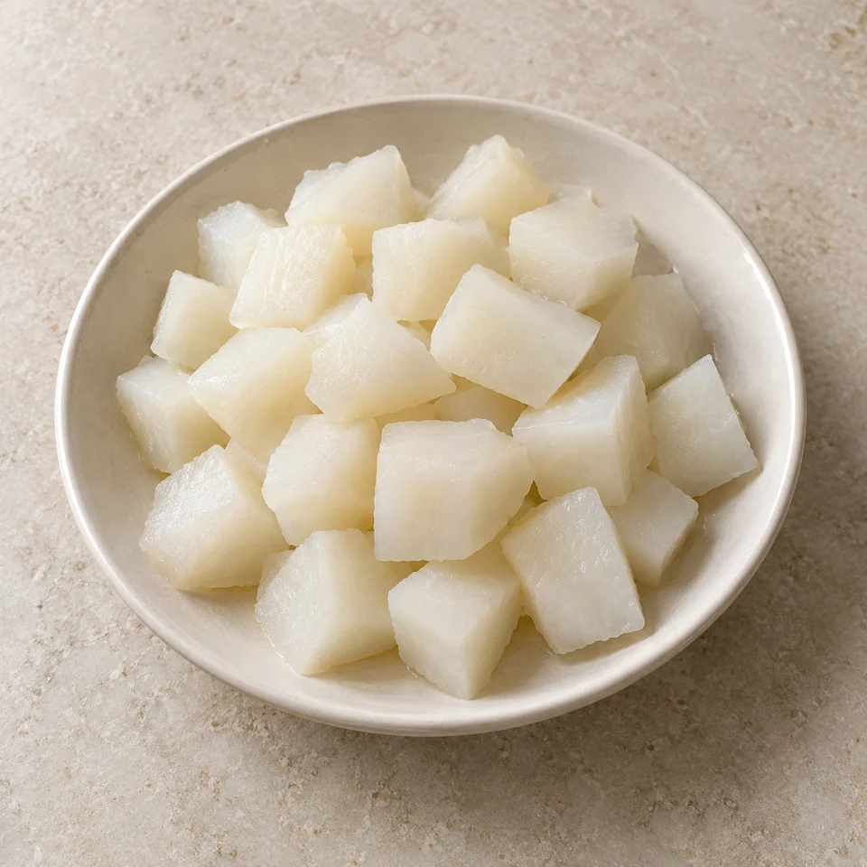 Turnip, boiled in unsalted water — ai-generated illustration