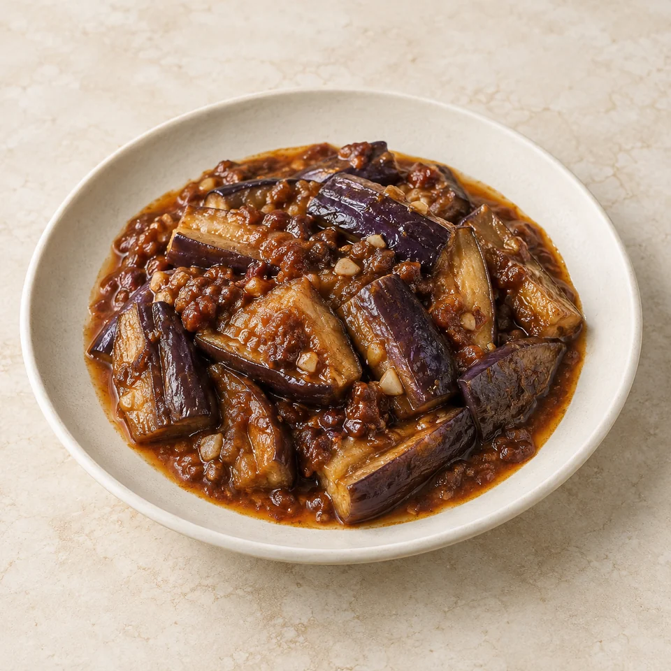 Braised Eggplant — ai-generated illustration