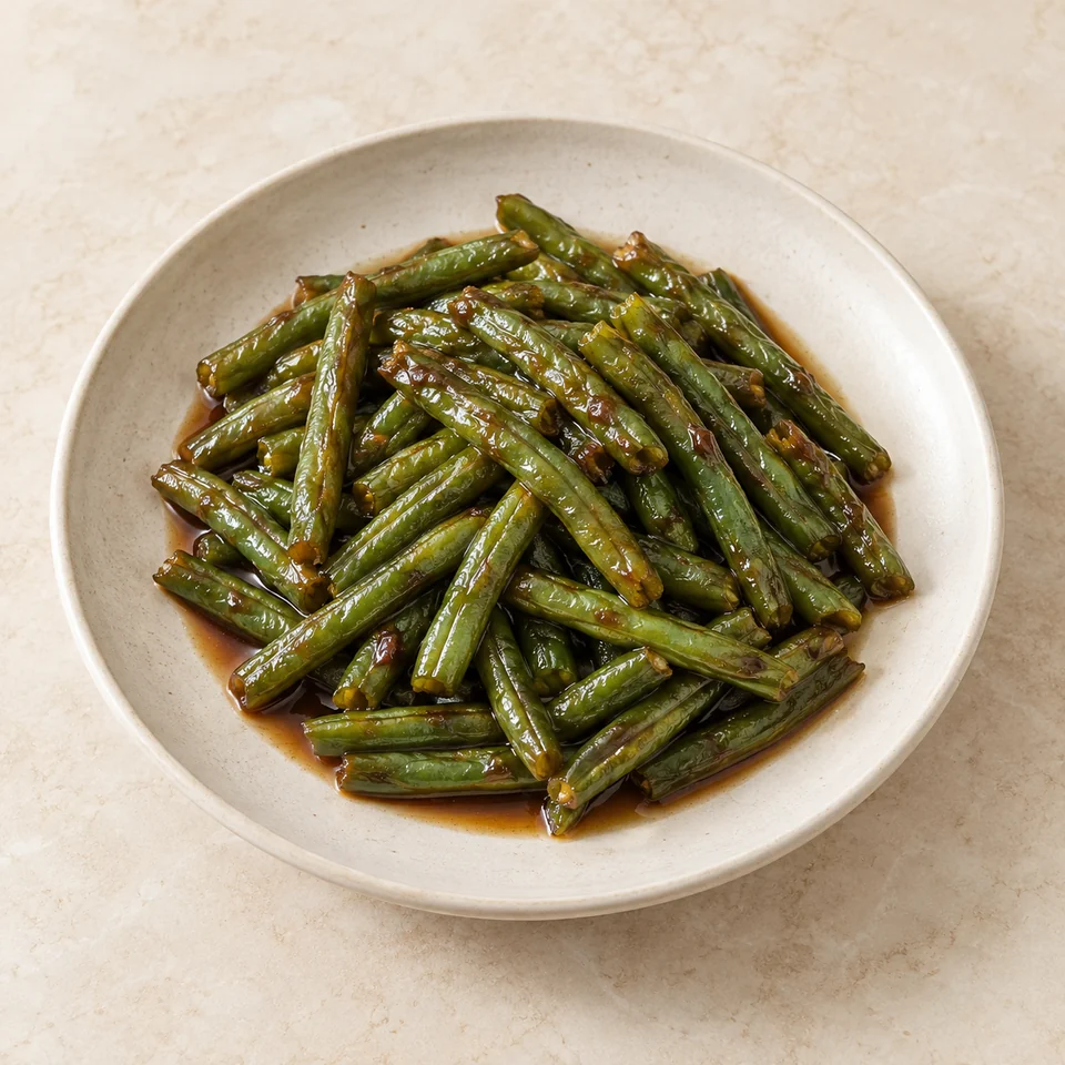 Braised Green Beans — ai-generated illustration