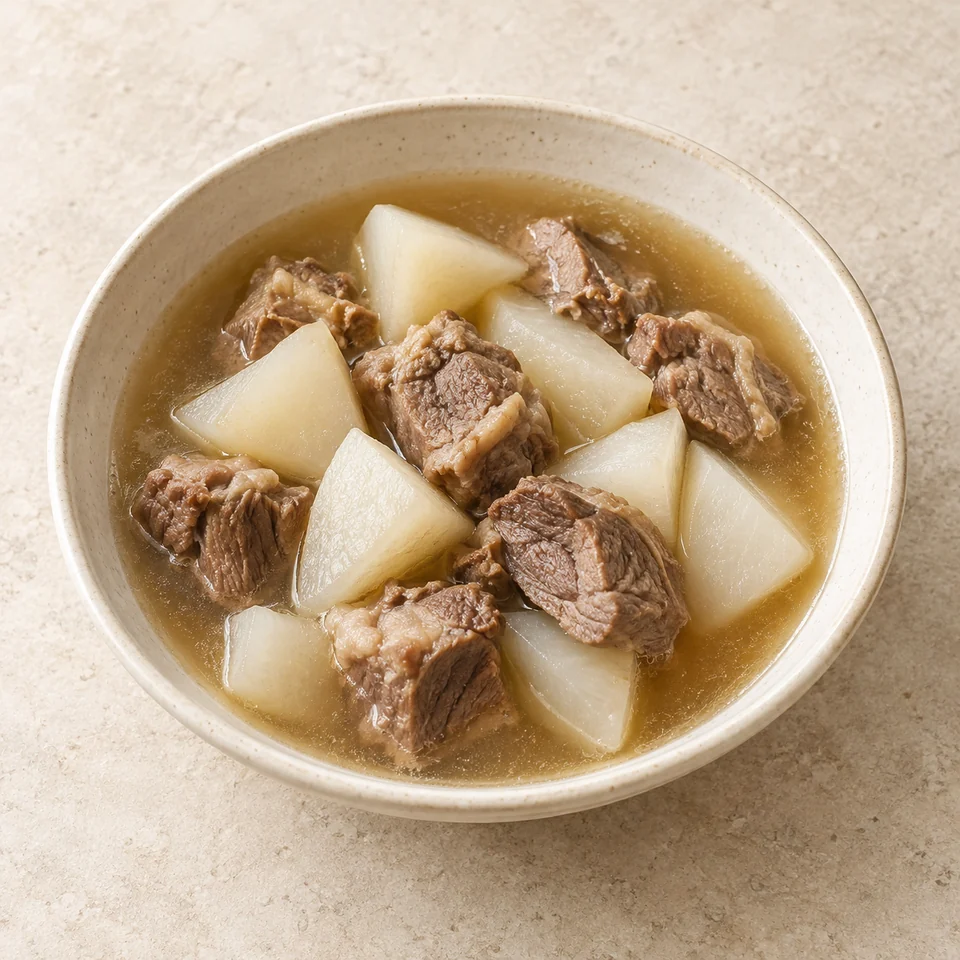 Braised Lamb with Radish — ai-generated illustration