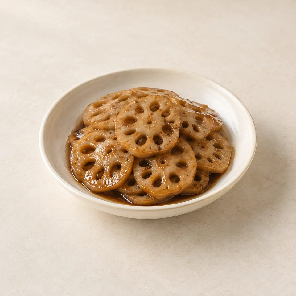 Braised Lotus Root — ai-generated illustration