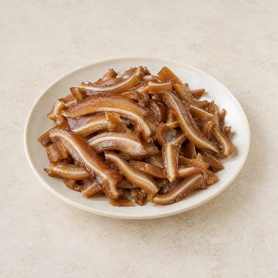 Braised Pig Ear — ai-generated illustration