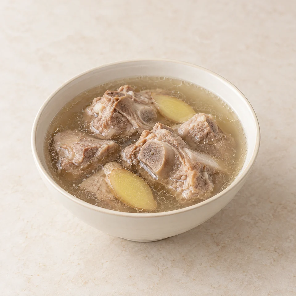 Braised Pork Bone Soup — ai-generated illustration