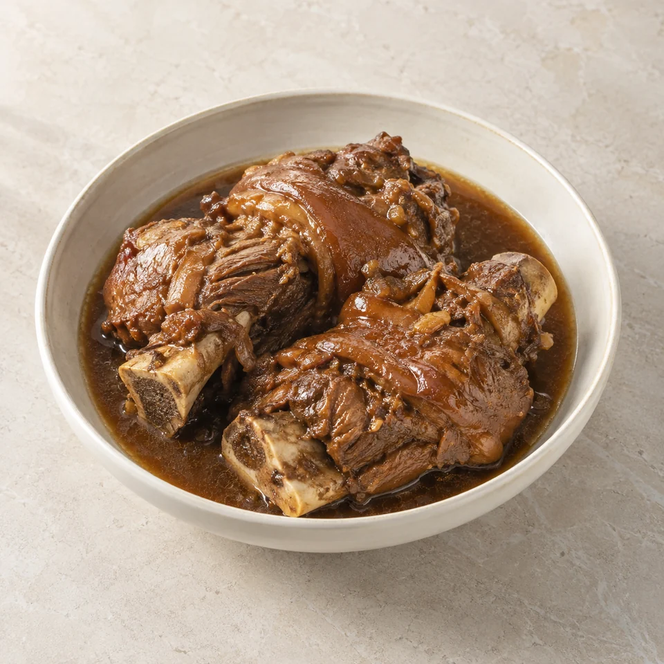 Braised Pork Leg Bone — ai-generated illustration