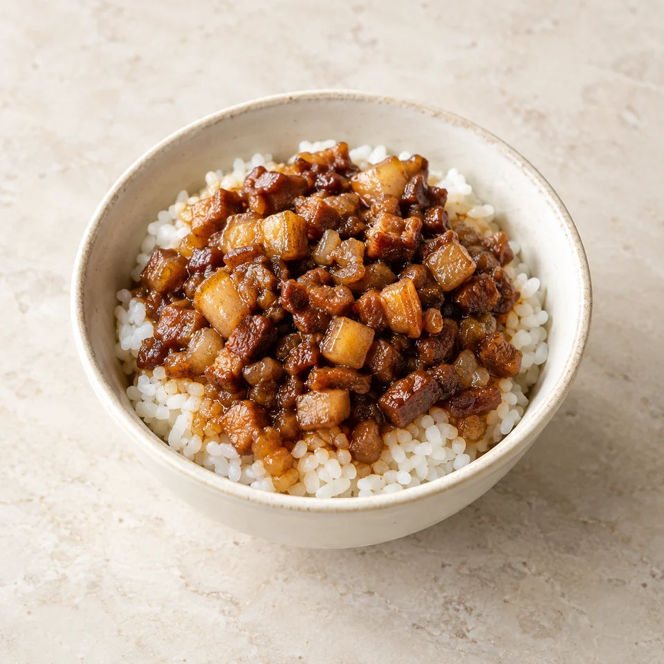 Braised Pork Rice — ai-generated illustration