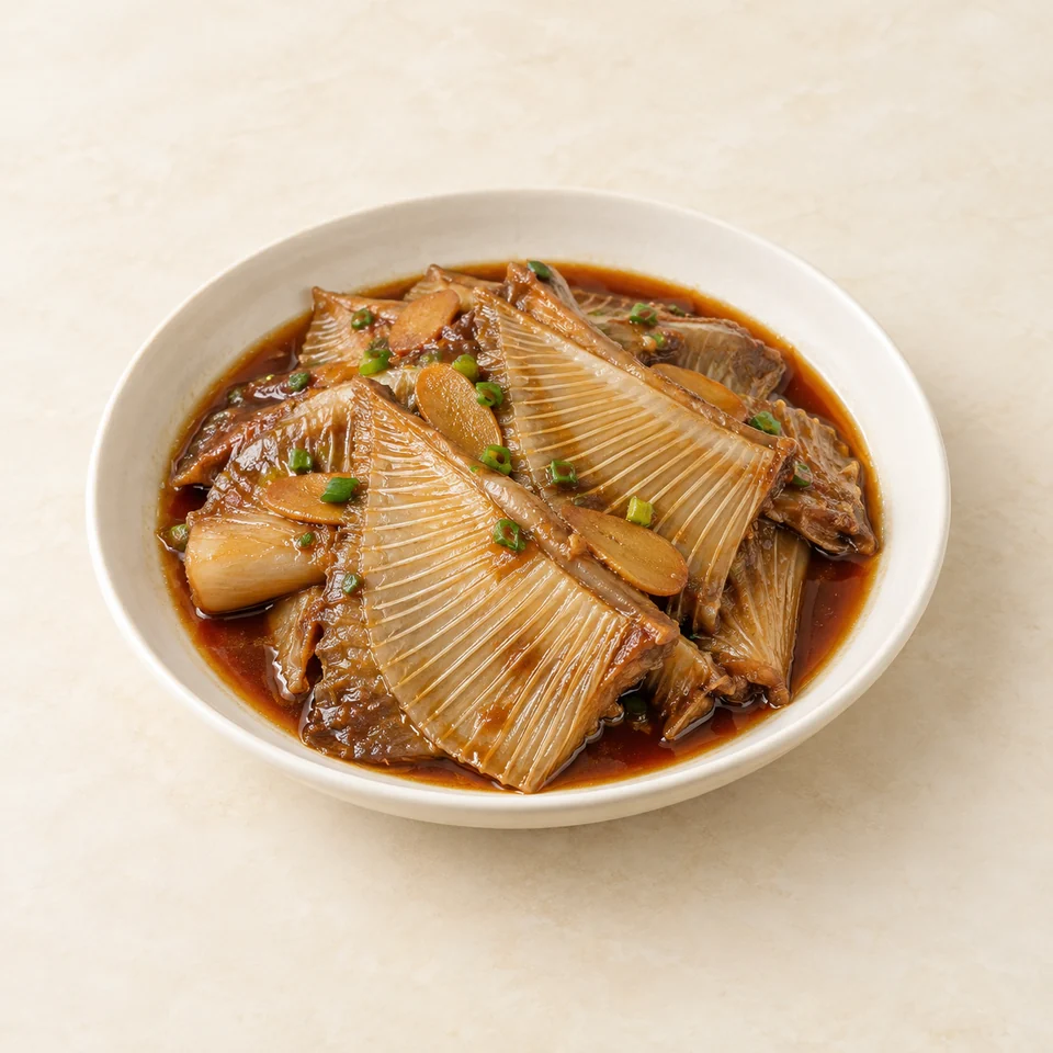 Braised Skate — ai-generated illustration