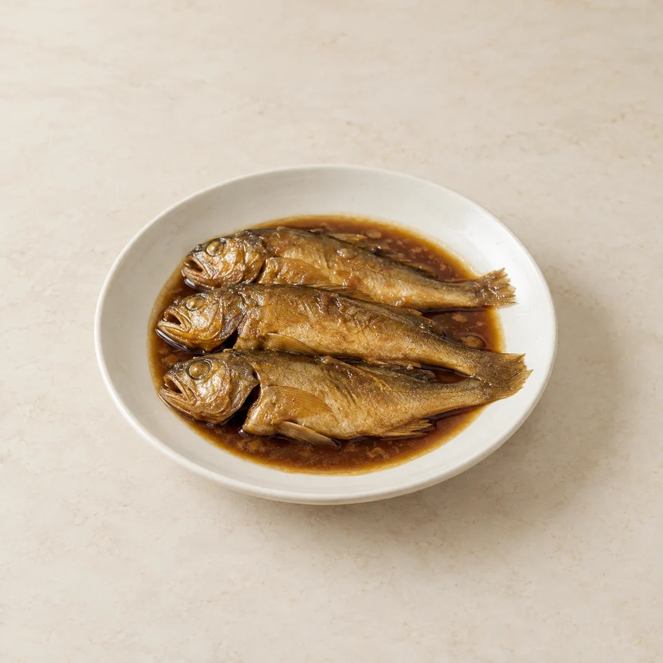Braised Yellow Croaker — ai-generated illustration
