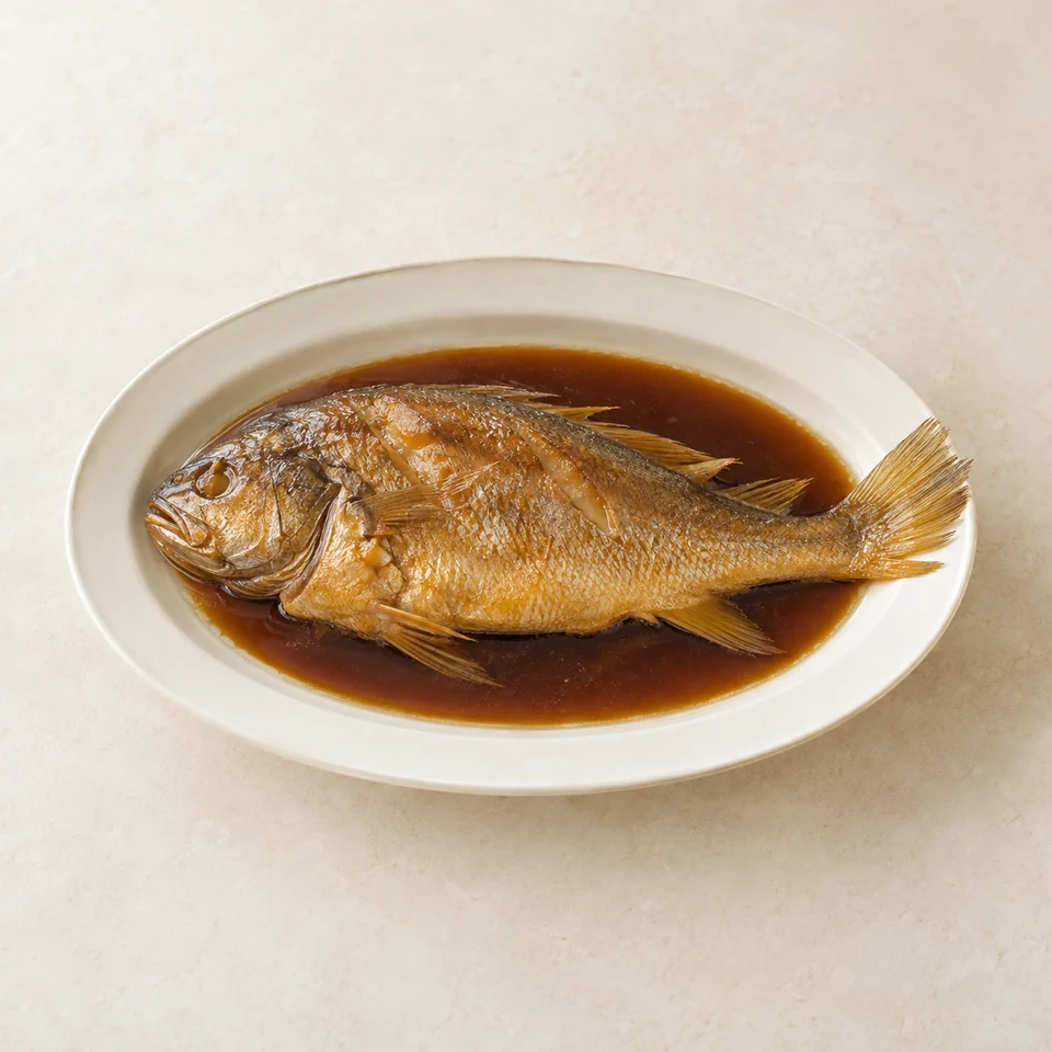 Braised Yellow Croaker — ai-generated illustration