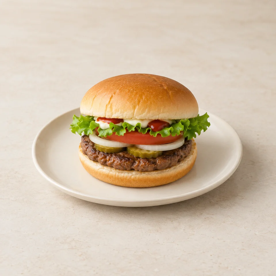 Burger, hamburger, takeaway — ai-generated illustration