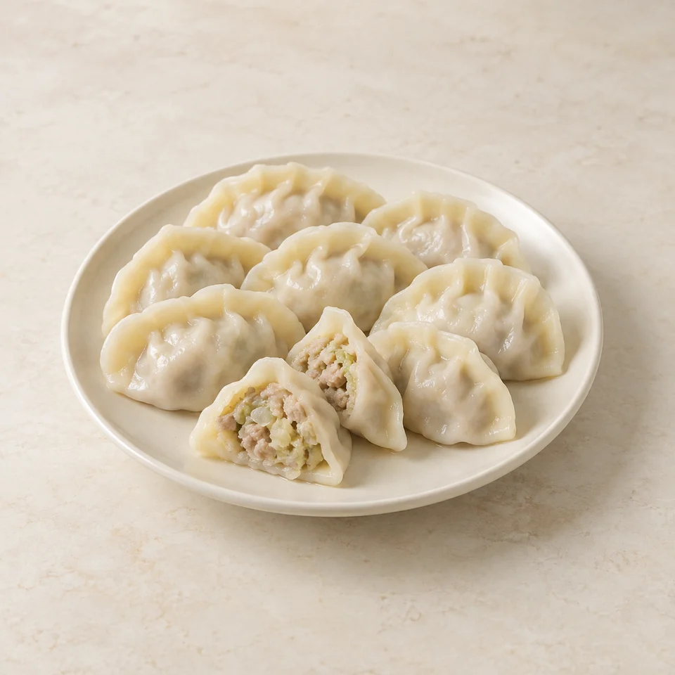 Cabbage and Pork Dumplings — ai-generated illustration