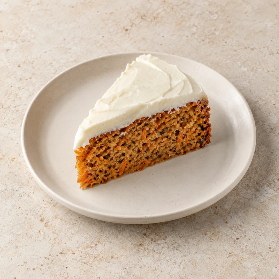 Cake, carrot, iced, retail — ai-generated illustration