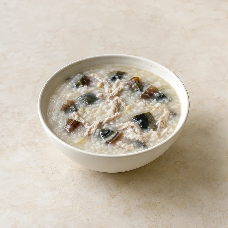 Century Egg and Pork Congee — ai-generated illustration