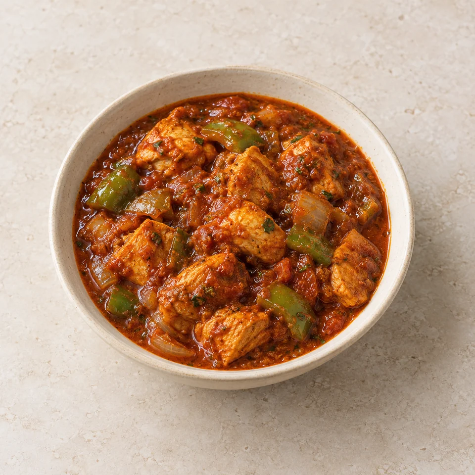 Curry, chicken balti, retail — ai-generated illustration