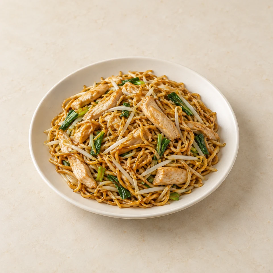 Chicken Chow Mein — ai-generated illustration