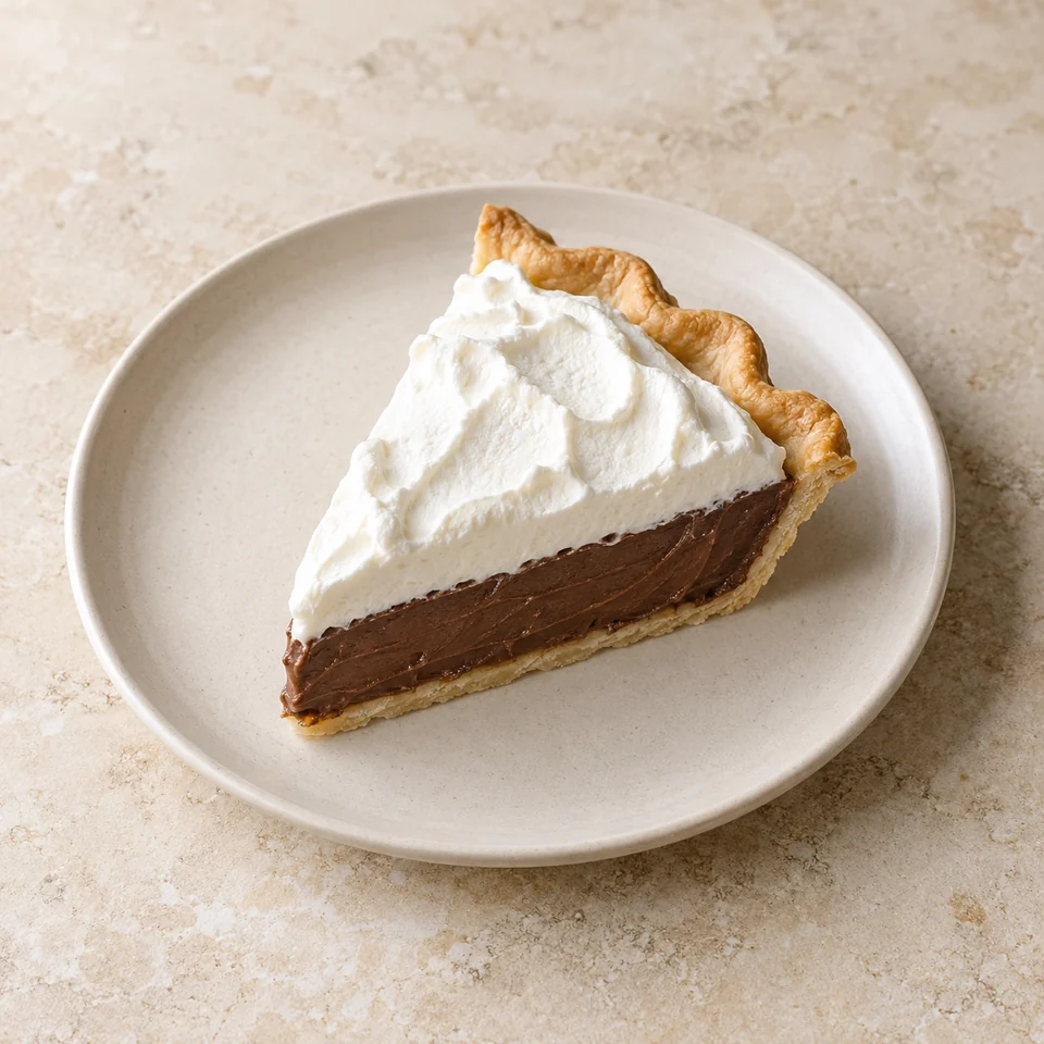 Chocolate cream pie (commercial) — ai-generated illustration
