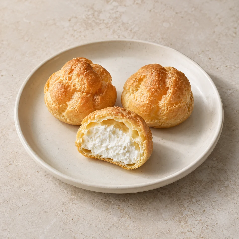 Choux buns, homemade — ai-generated illustration