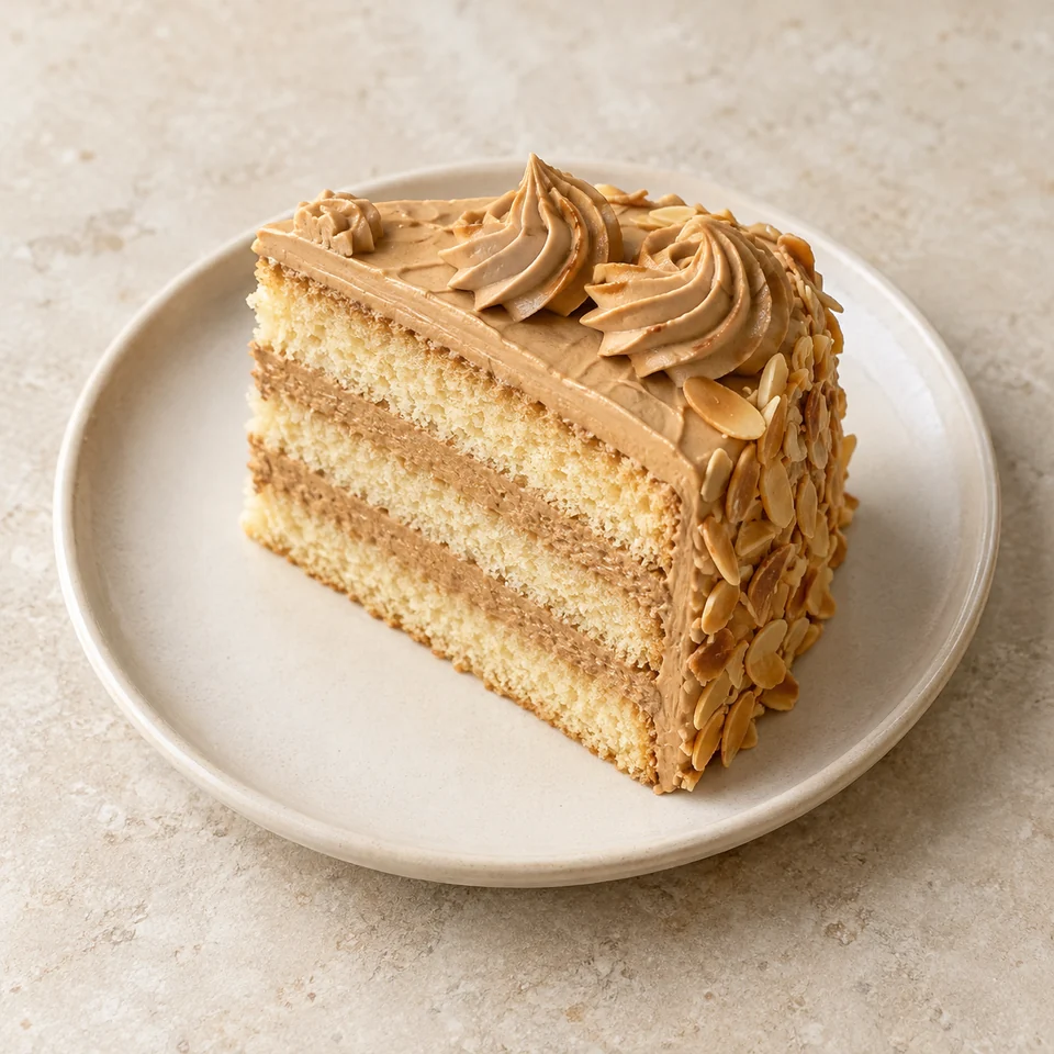 Moka or coffee cake — ai-generated illustration