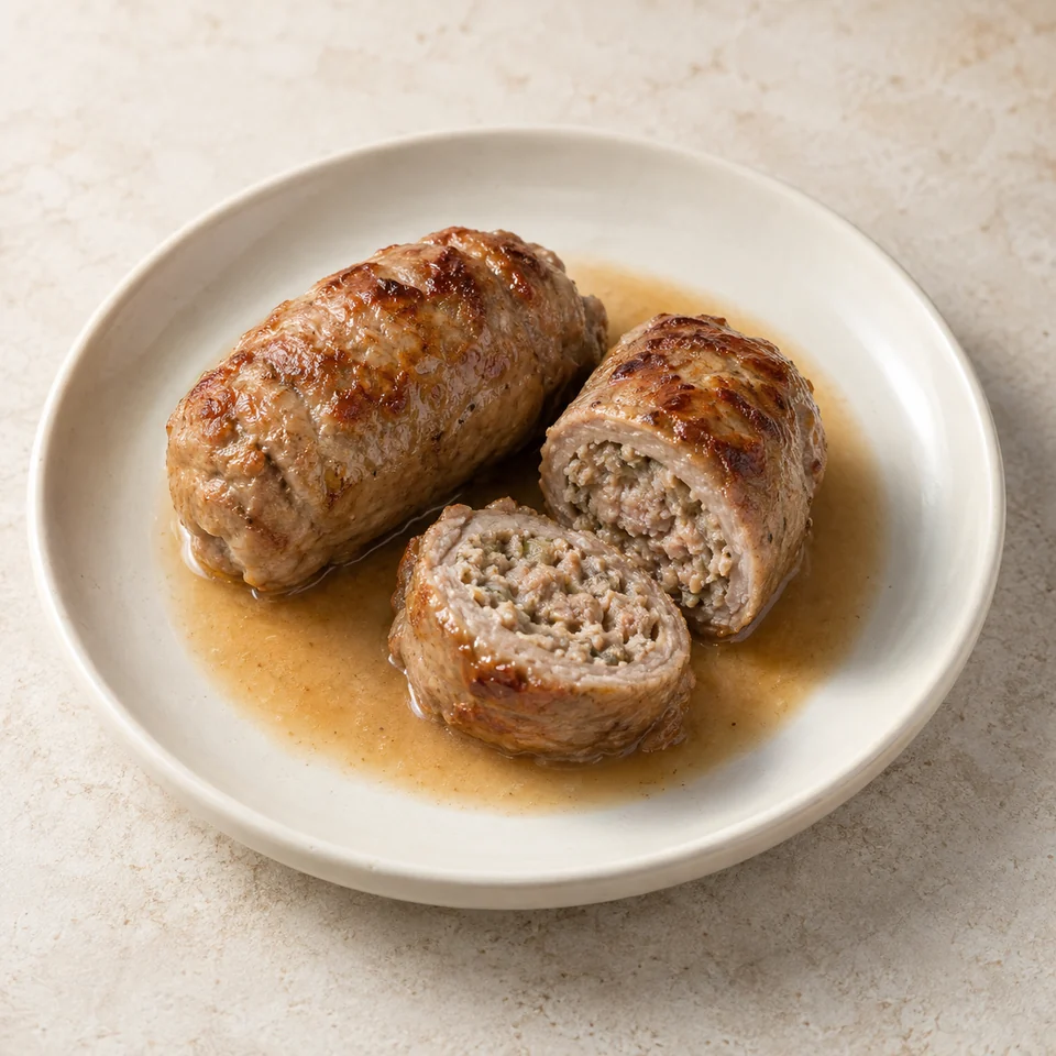 Veal paupiette — ai-generated illustration