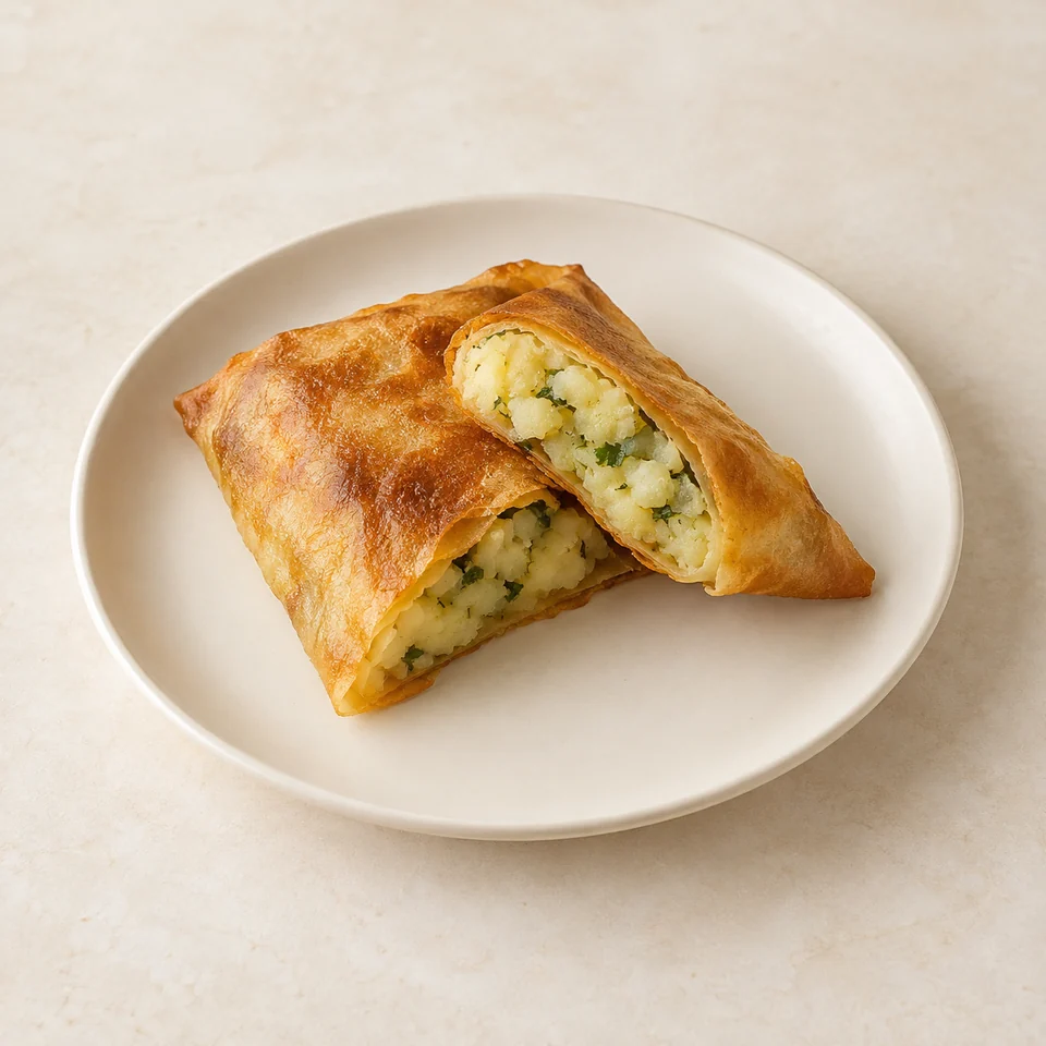 Homemade potato brik — ai-generated illustration