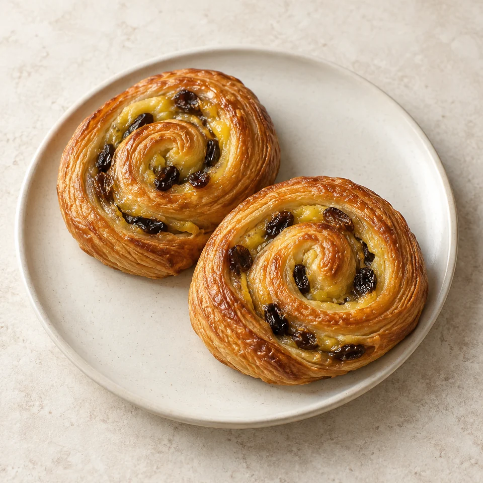 Artisan pain aux raisins — ai-generated illustration