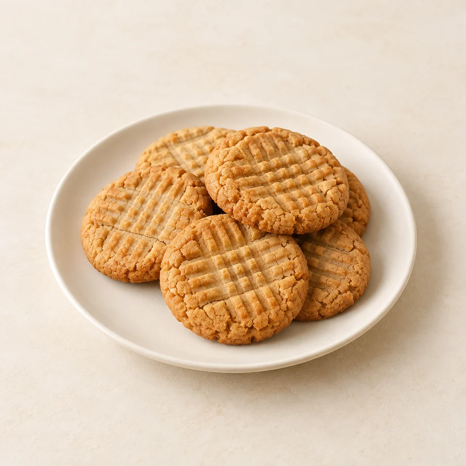 Peanut butter cookies (commercial) — ai-generated illustration