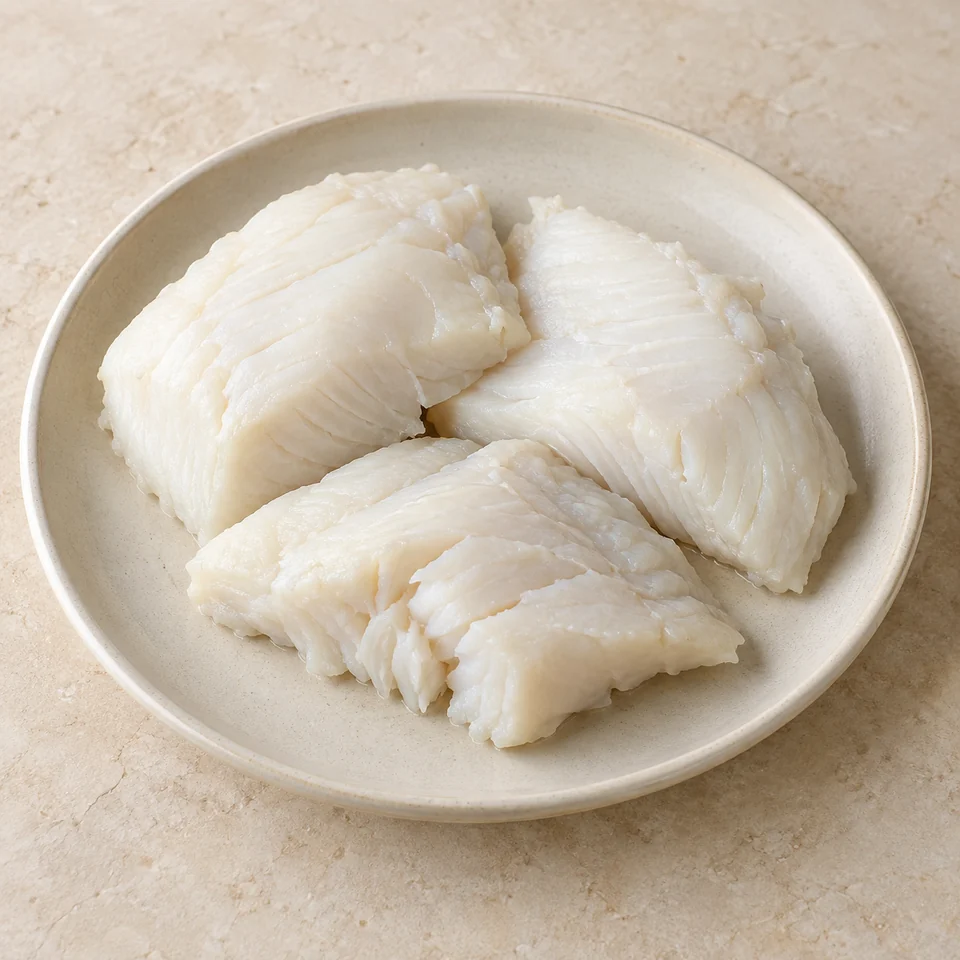 Catfish, flesh only, steamed — ai-generated illustration
