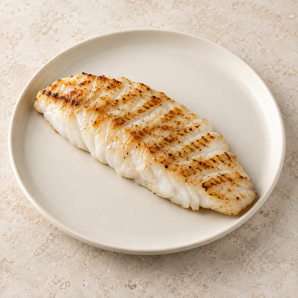 Haddock, flesh only, grilled — ai-generated illustration