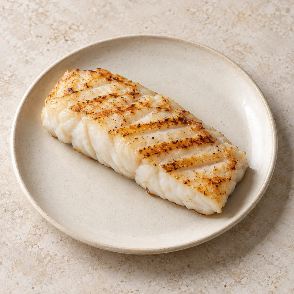 Hake, flesh only, grilled — ai-generated illustration