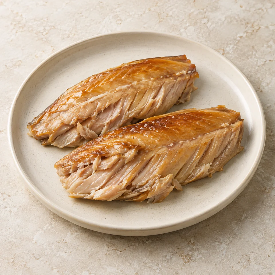 Mackerel, flesh only, smoked — ai-generated illustration