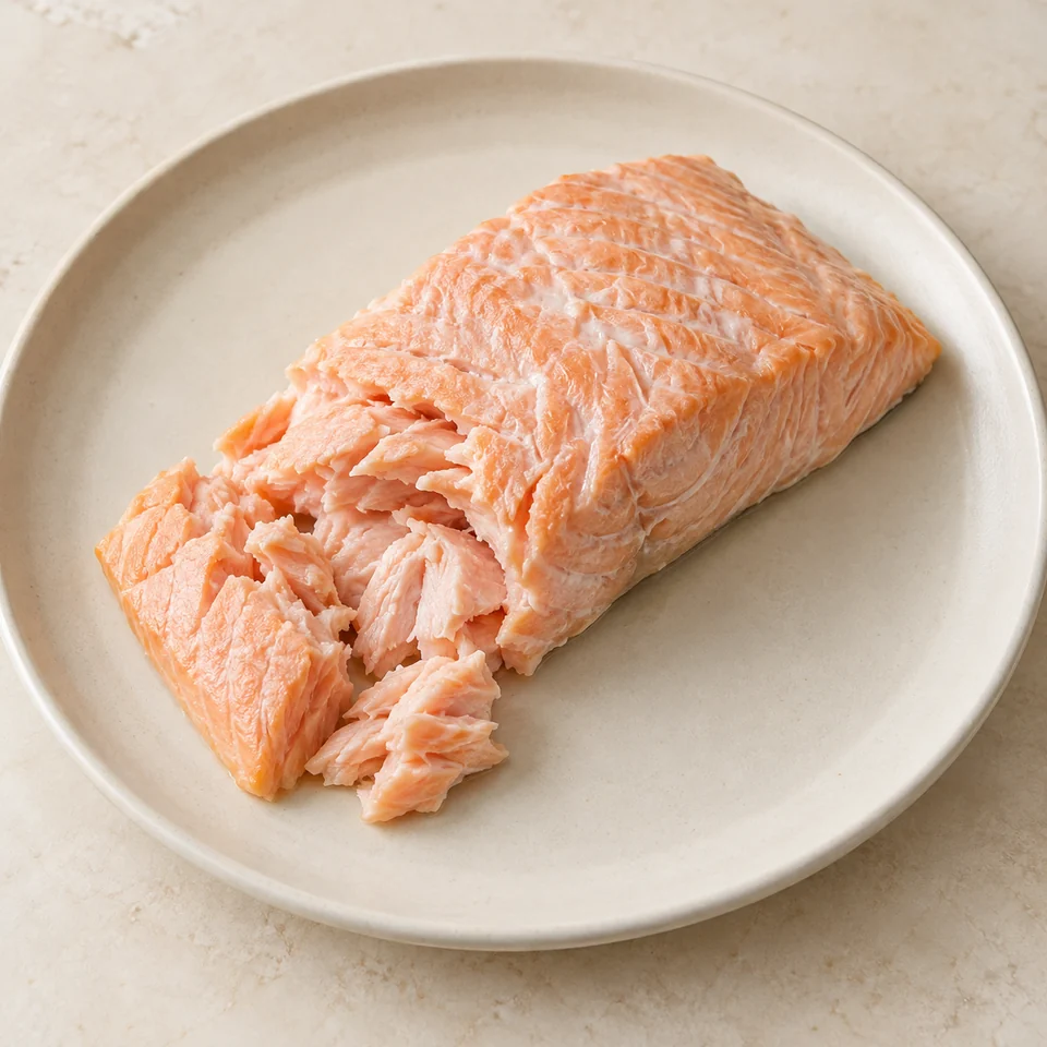 Salmon, wild, steamed — ai-generated illustration
