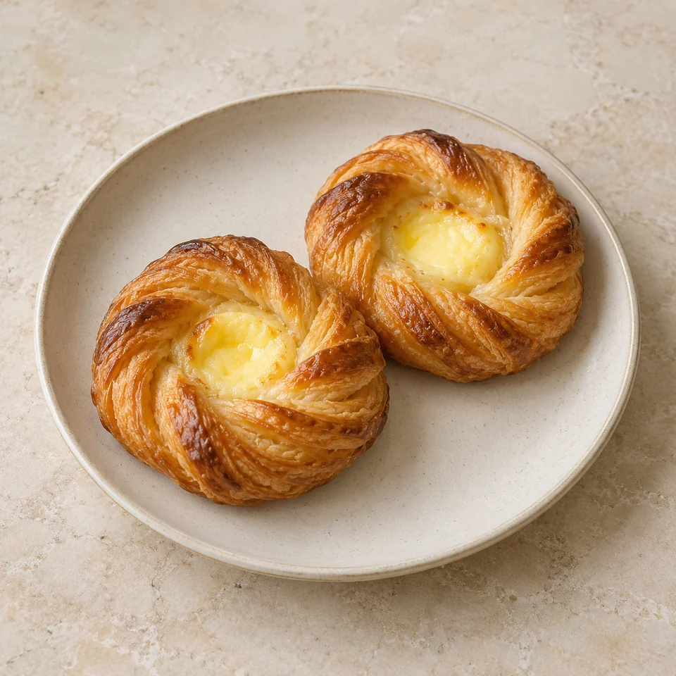 Pastries, Danish, retail — ai-generated illustration