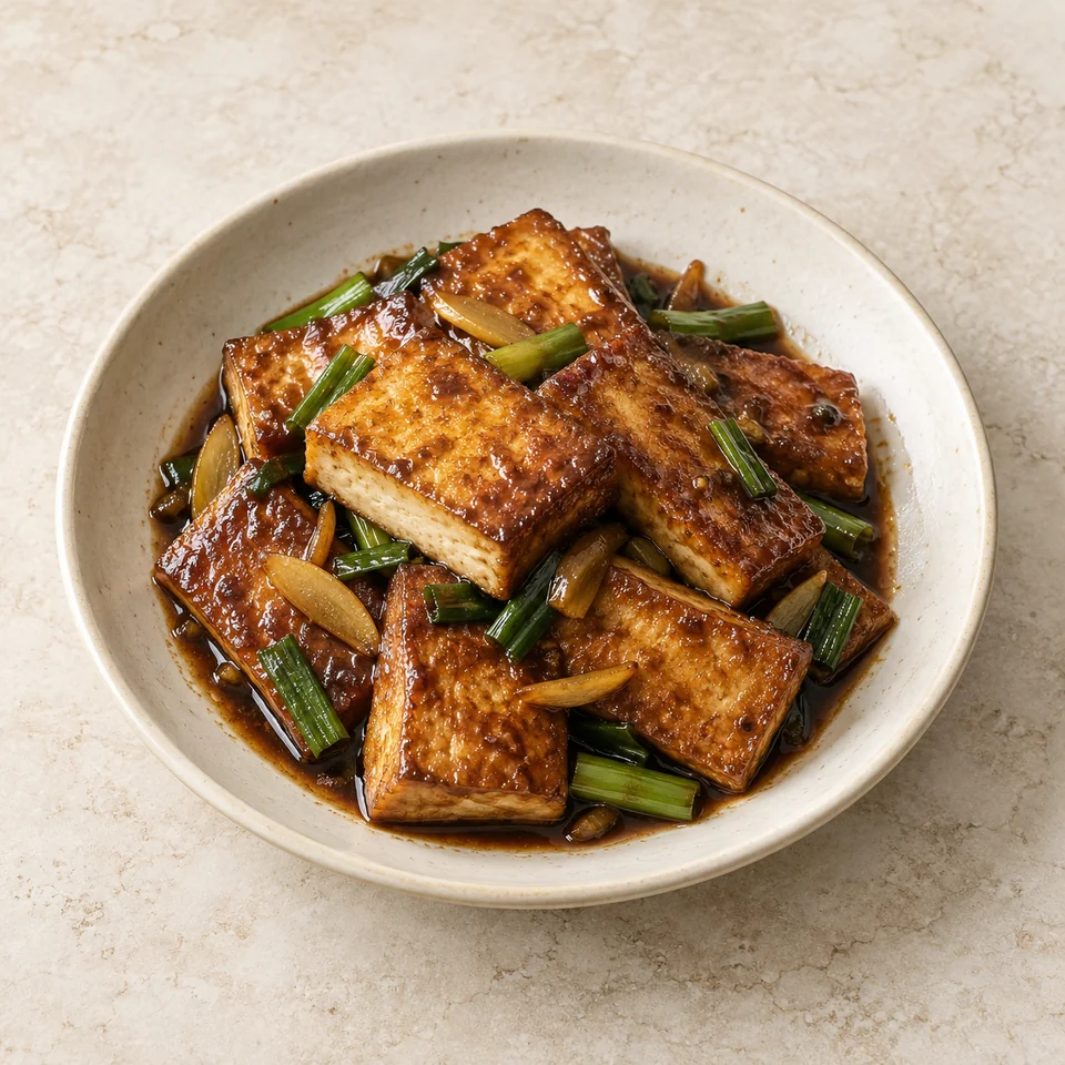 Braised Braised Tofu (Dry-Braised) — ai-generated illustration