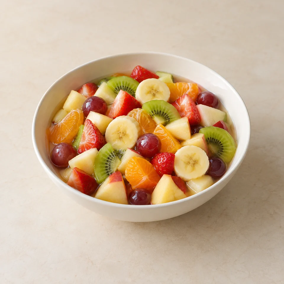 Fruit salad, homemade — ai-generated illustration