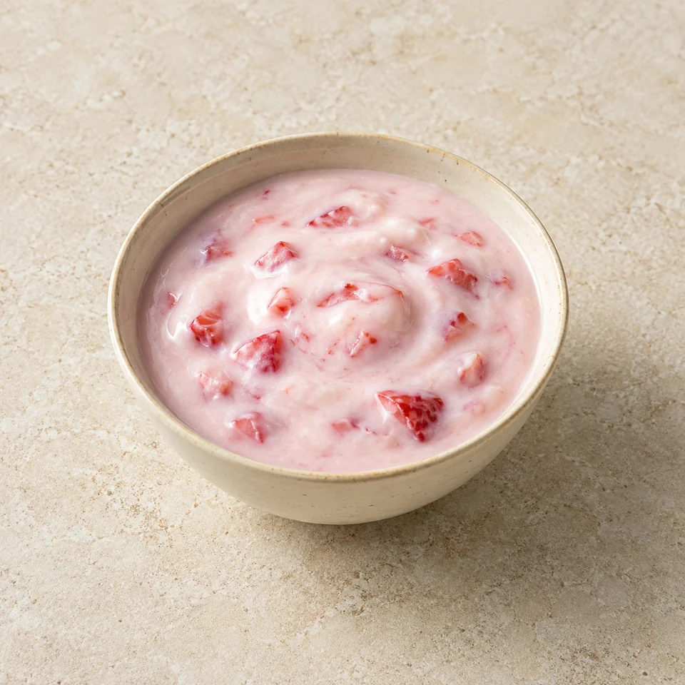 Yogurt, whole milk, fruit — ai-generated illustration